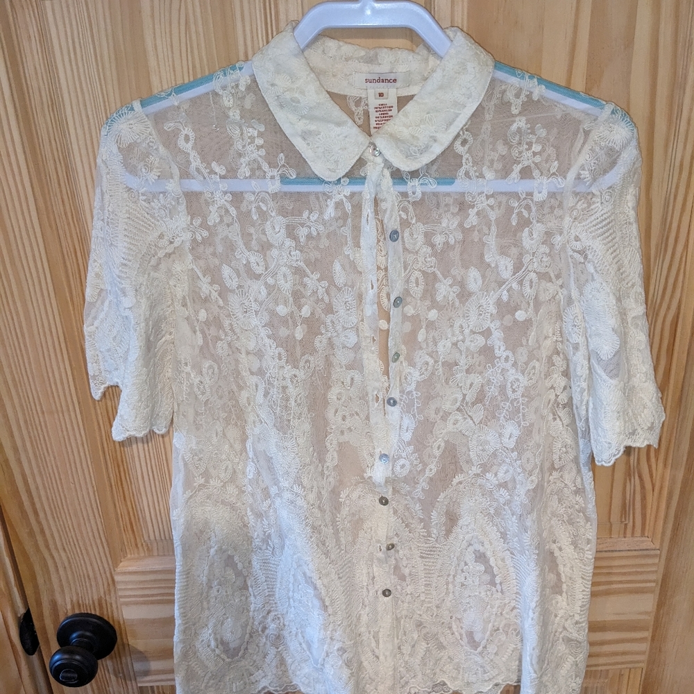 Sundance Lace Blouse sz 10